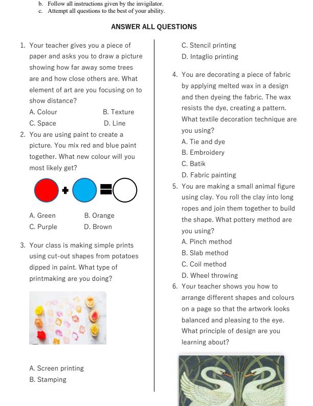 Preview page Grade-5-Creative-Arts-End-of-Term-2-Exam-2025_4364_1.jpg