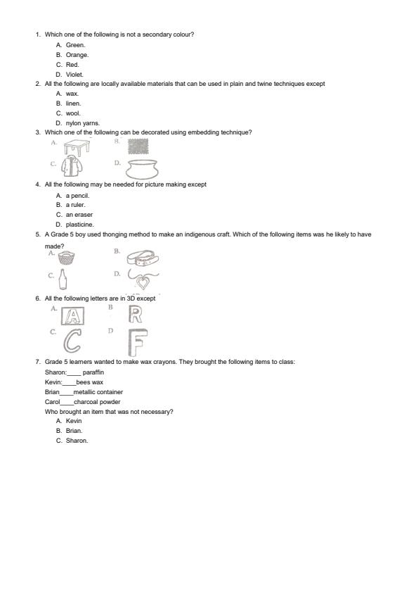Preview page Grade-5-Creative-Arts-End-of-Term-3-Exam-2025_4824_1.jpg