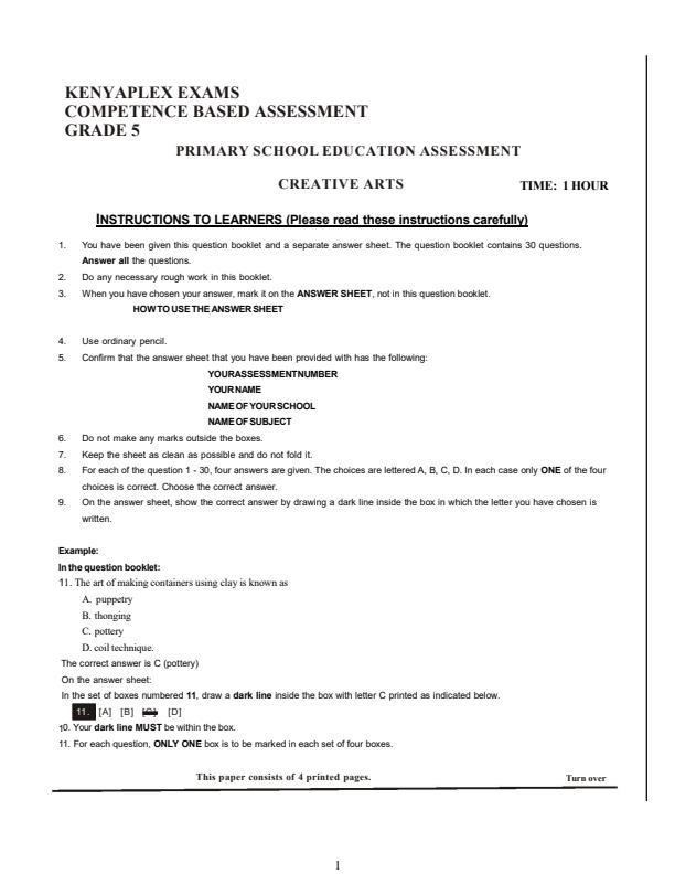 Preview page Grade-5-Creative-Arts-Mid-Term-3-Exam-2025_4709_0.jpg