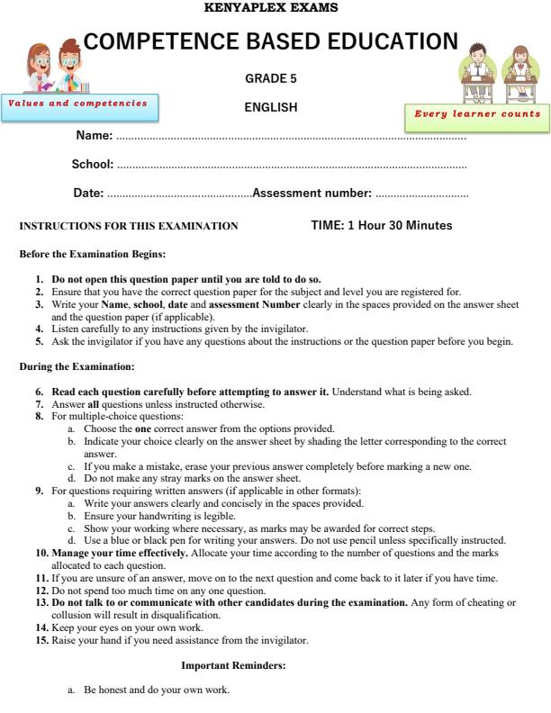 Preview page Grade-5-English-End-of-Term-2-Exam-2025_4365_0.jpg