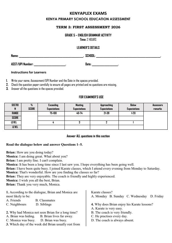 Preview page Grade-5-English-Grammar-Activity-Term-3-Opener-Exam-2026_6486_0.jpg