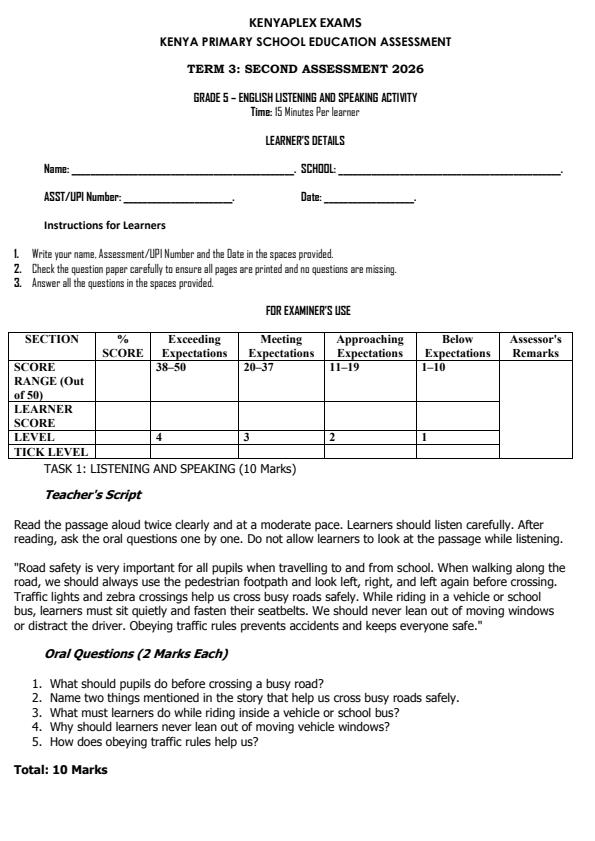 Preview page Grade-5-English-Listening-and-Speaking-Activity-End-Term-3-Exam-2026_6831_0.jpg
