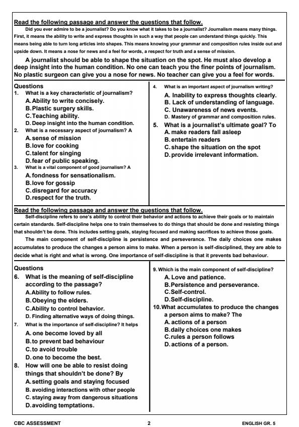 Preview page Grade-5-English-Term-1-Opener-Exam-2025_3520_1.jpg