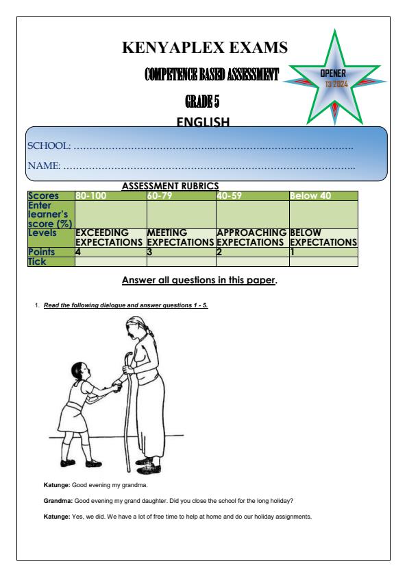 Preview page Grade-5-English-Term-3-Opener-Exam-2024_2955_0.jpg