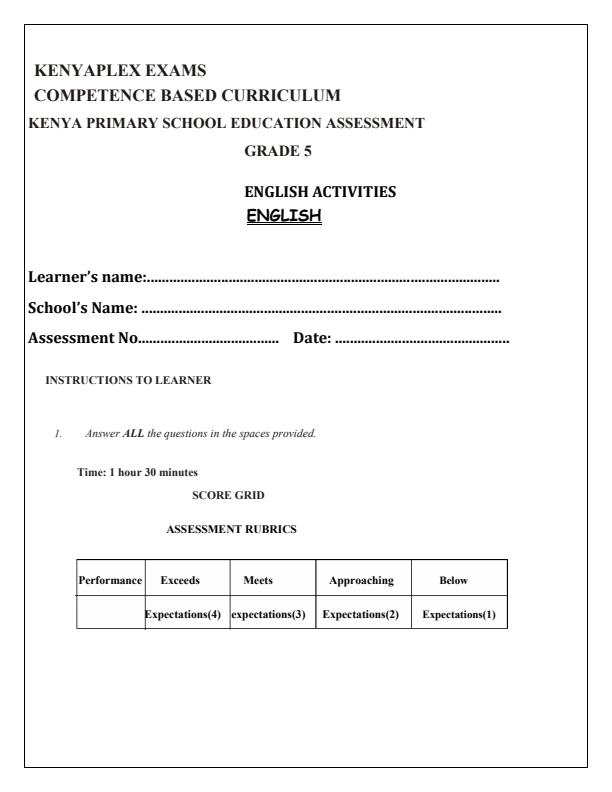 Preview page Grade-5-English-Term-3-Opener-Exam-2025_4512_0.jpg