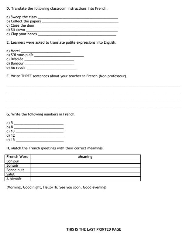 Preview page Grade-5-French-Mid-Term-2-Exam-2026_5836_1.jpg