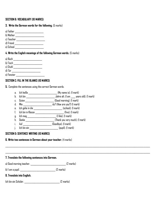 Preview page Grade-5-German-Activites-Term-2-Opener-Exam-2026_5567_1.jpg