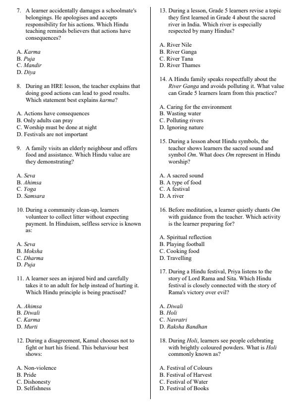 Preview page Grade-5-Hindu-Religious-Education-Activity-End-Term-3-Exam-2026_6835_1.jpg