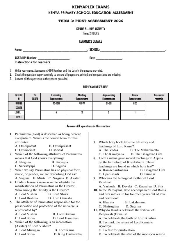 Preview page Grade-5-Hindu-Religious-Education-Activity-Term-3-Opener-Exam-2026_6490_0.jpg