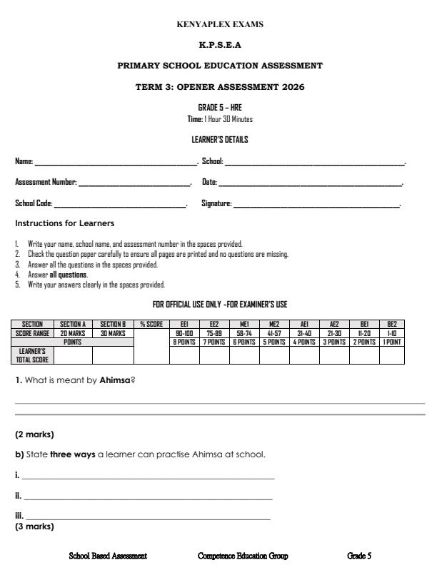 Preview page Grade-5-Hindu-Religious-Education-September-Assessment-Examination-2026_6738_0.jpg