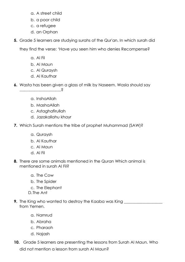 Preview page Grade-5-IRE-Mid-Term-2-Exam-2024_2678_1.jpg