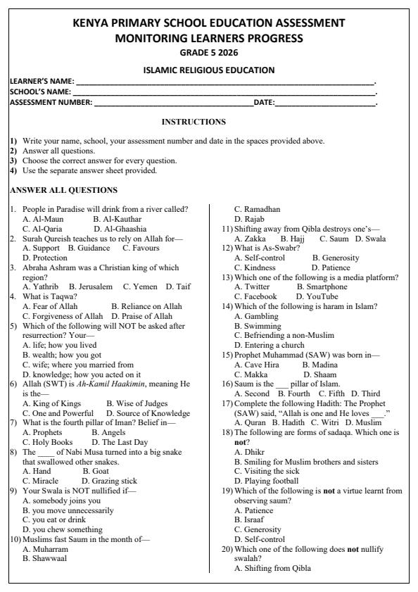 Preview page Grade-5-IRE-Opener-Exam-Ter-1-2026_4958_0.jpg