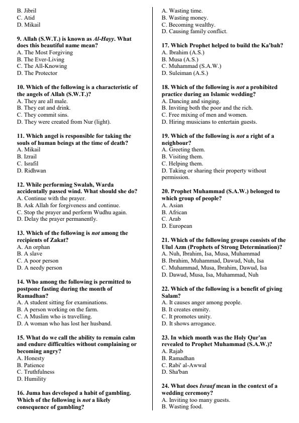 Preview page Grade-5-Islamic-Religious-Education-Activity-Term-3-Opener-Exam-2026_6491_1.jpg