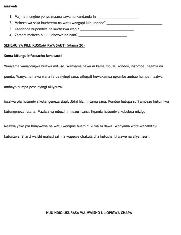 Preview page Grade-5-Kiswahili--Kusikiliza-na-Kuzugumza-End-Term-2-Exam-2026_6058_1.jpg