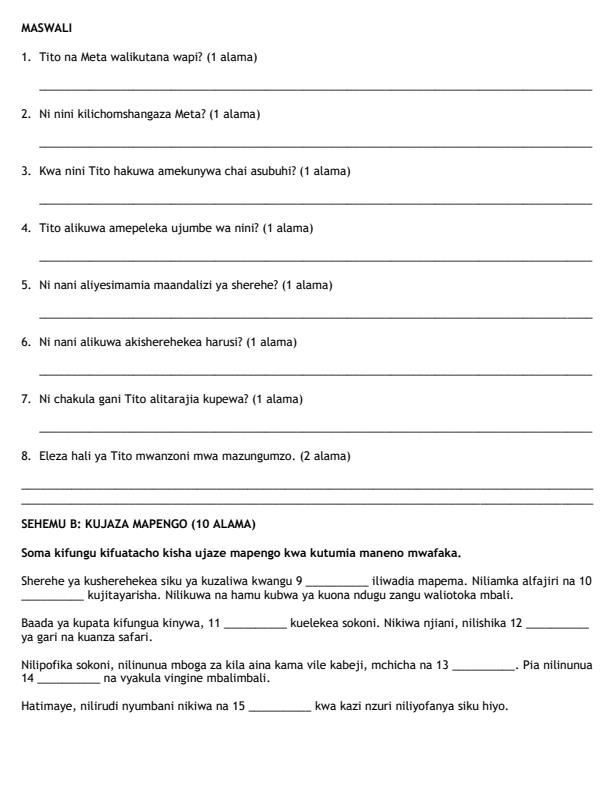 Preview page Grade-5-Kiswahili--Lugha-Mid-Term-2-Exam-2026_5841_1.jpg