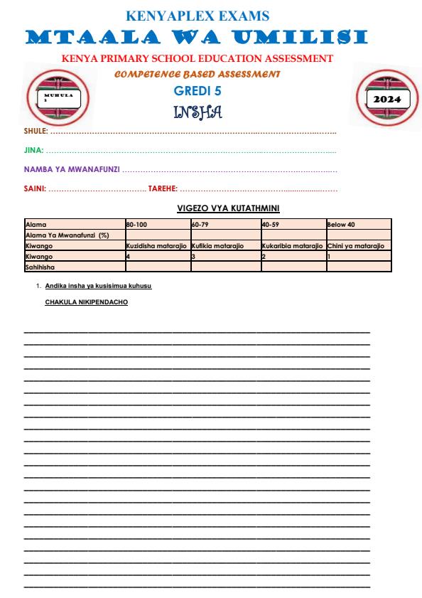 Preview page Grade-5-Kiswahili-Insha-Mid-Term-3-Exam-2024_3158_0.jpg