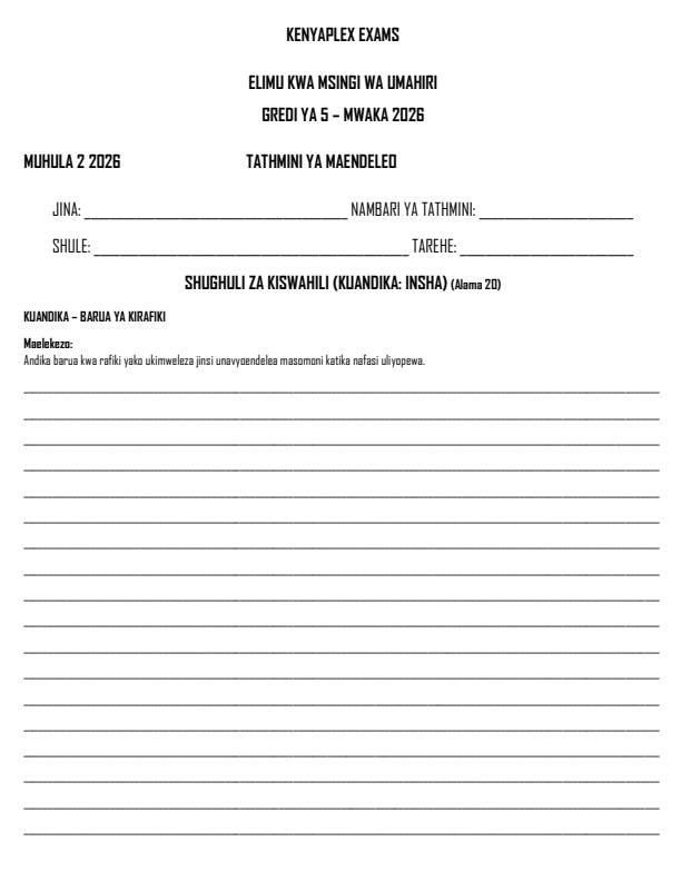 Preview page Grade-5-Kiswahili-Insha-Term-2-Openeer-Exam-2026_5570_0.jpg