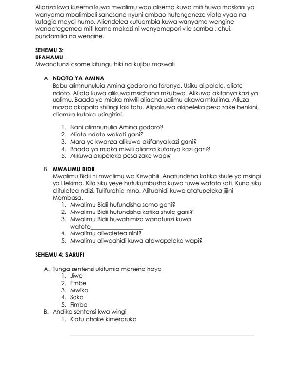 Preview page Grade-5-Kiswahili-Term-2-Opener-Exam-2024_2441_1.jpg