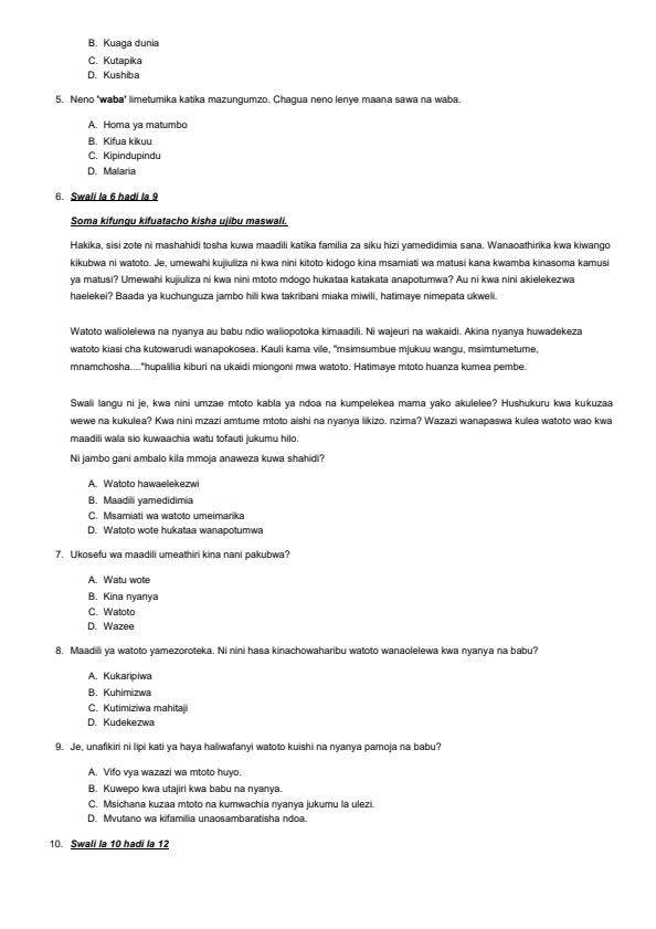 Preview page Grade-5-Kiswahili-Term-3-Opener-Exam-2024_2956_1.jpg