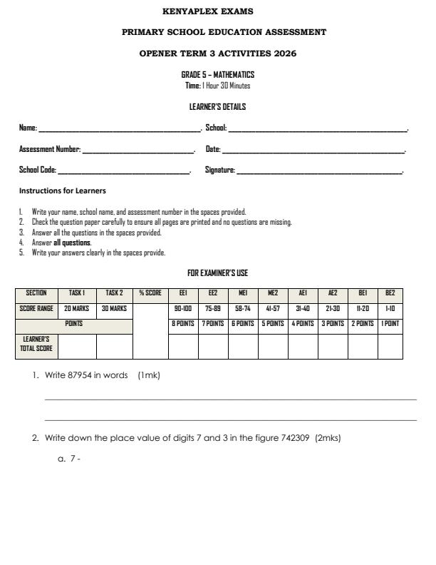Preview page Grade-5-Mathematics-September-Assessment-Examination-2026_6743_0.jpg