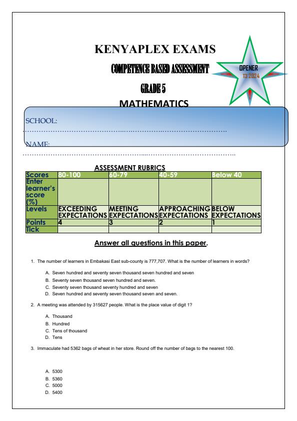 Preview page Grade-5-Mathematics-Term-3-Opener-Exam-2024_2957_0.jpg