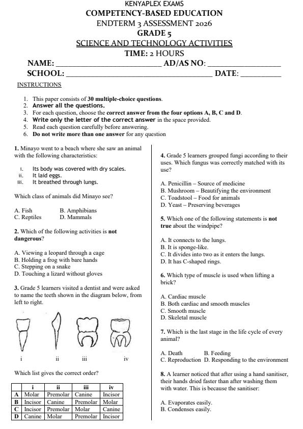 Preview page Grade-5-Science-and-Technology-End-Term-3-Set-2-Exams-2026_7104_0.jpg