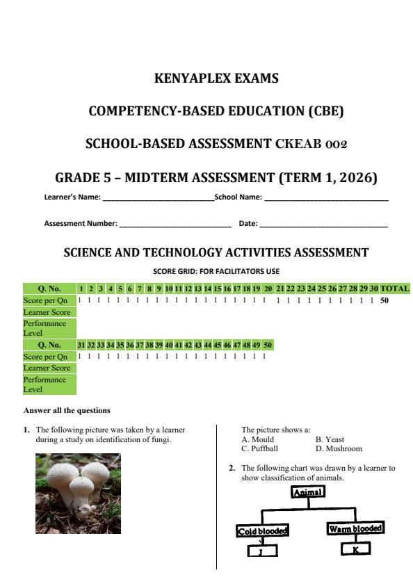 Preview page Grade-5-Science-and-Technology-Mid-Term-1-Exam-2026_5085_0.jpg
