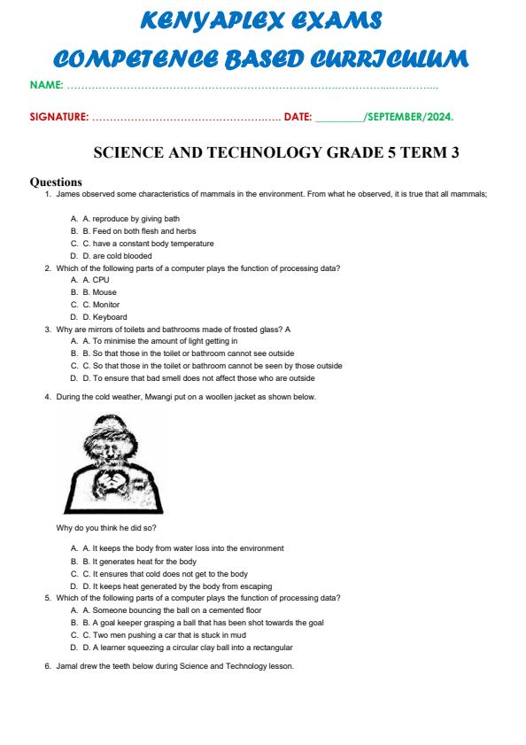 Preview page Grade-5-Science-and-Technology-Mid-Term-3-Exam-2024_3163_0.jpg