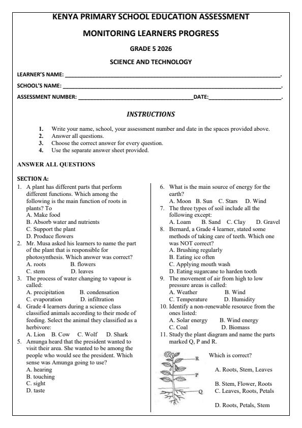 Preview page Grade-5-Science-and-Technology-Opener-Exam-Term-1-2026_4961_0.jpg