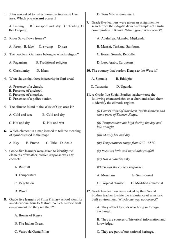 Preview page Grade-5-Social-Studies-Activity-Term-3-Opener-Exam-2026_6494_1.jpg