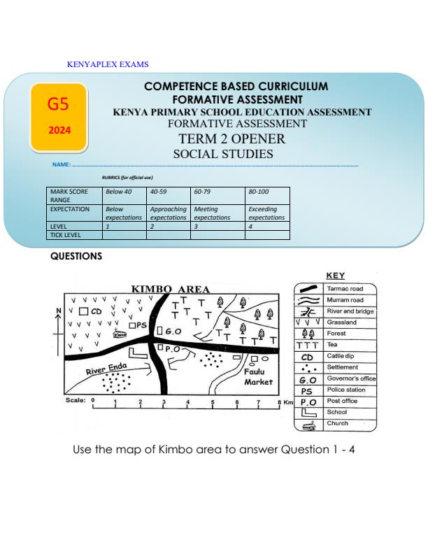 Preview page Grade-5-Social-Studies-Term-2-Opener-Exam-2024_2444_0.jpg