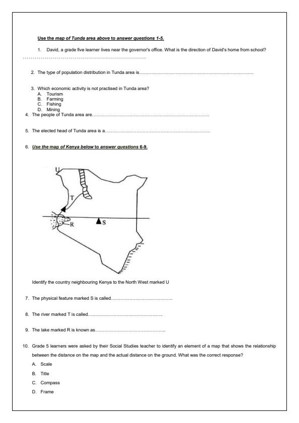 Preview page Grade-5-Social-Studies-Term-3-Opener-Exam-2024_3050_1.jpg