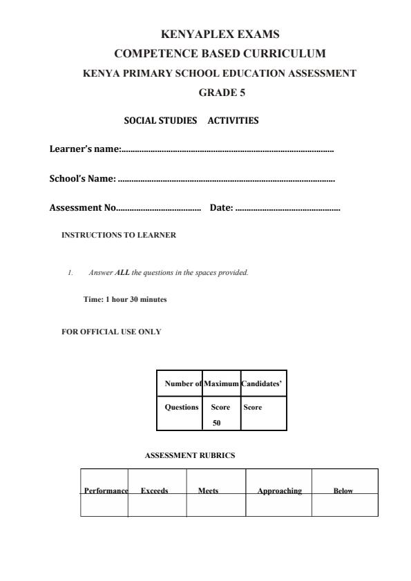 Preview page Grade-5-Social-Studies-Term-3-Opener-Exam-2025_4517_0.jpg
