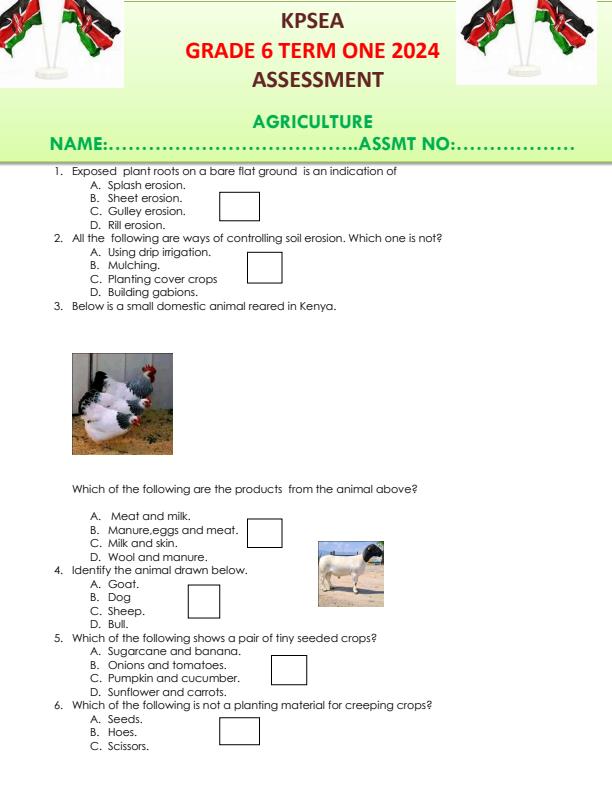 Preview page Grade-6-Agriculture-Term-1-Opener-Exam-2024_1908_0.jpg