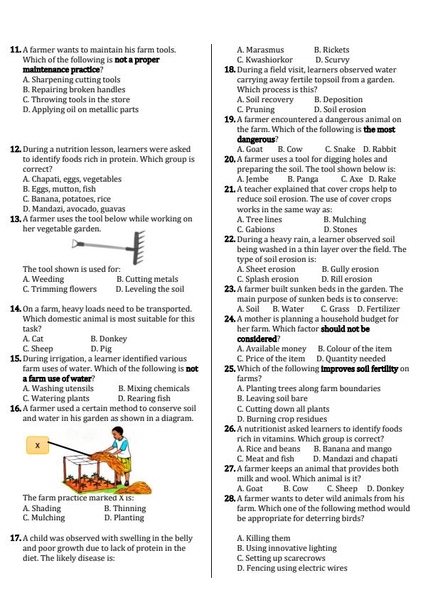 Preview page Grade-6-Agriculture-and-Nutrition-End-Term-1-Exam-2026_5354_1.jpg