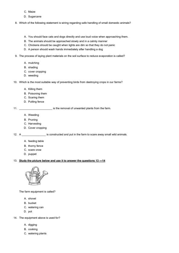 Preview page Grade-6-Agriculture-and-Nutrition-End-of-May-Assessment-Test-2024_2591_1.jpg