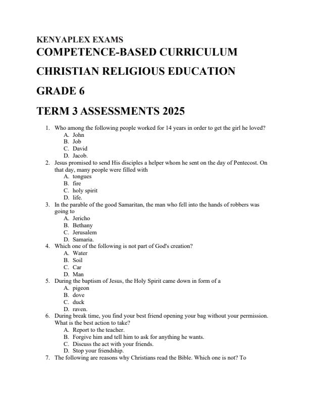 Preview page Grade-6-CRE-Term-3-Opener-Exam-2025_4525_0.jpg