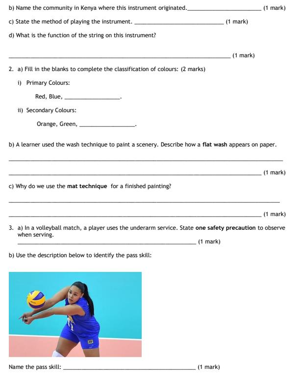 Preview page Grade-6-Creative-Arts-End-Term-2-Exam-2026_6065_1.jpg