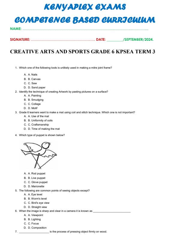Preview page Grade-6-Creative-Arts-Mid-Term-3-Exam-2024_3167_0.jpg
