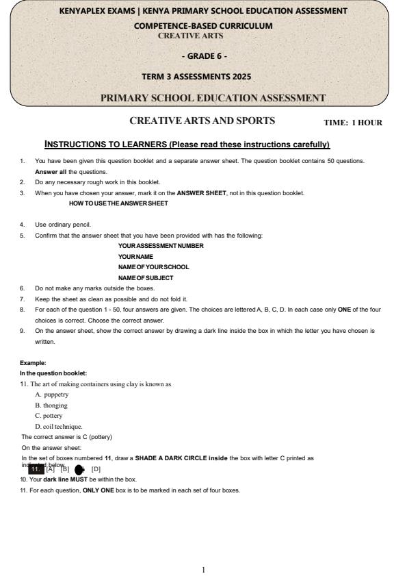 Preview page Grade-6-Creative-Arts-Mid-Term-3-Exam-2025_4717_0.jpg