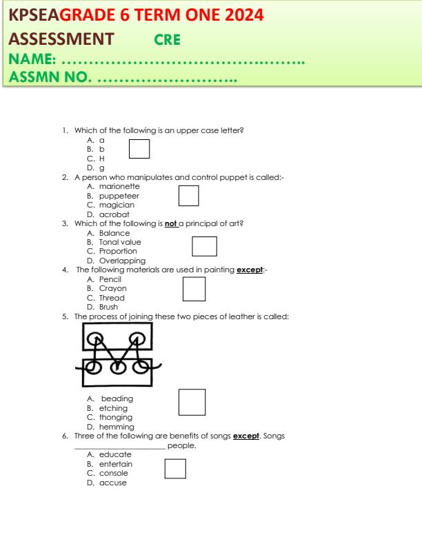 Preview page Grade-6-Creative-Arts-Term-1-Opener-Exam-2024_1910_0.jpg