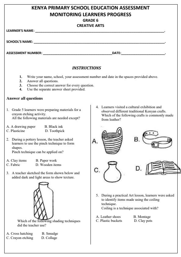 Preview page Grade-6-Creative-Arts-Term-1-Opener-Exams-2026_4965_0.jpg