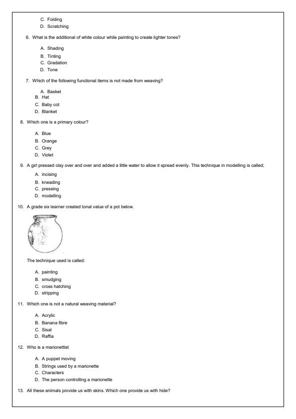 Preview page Grade-6-Creative-Arts-Term-3-Opener-Exam-2024_2947_1.jpg