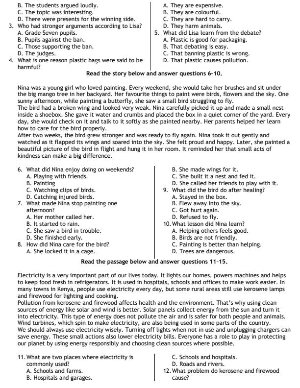 Preview page Grade-6-English--Grammar-July-Assessment-Examination-2026_6291_1.jpg