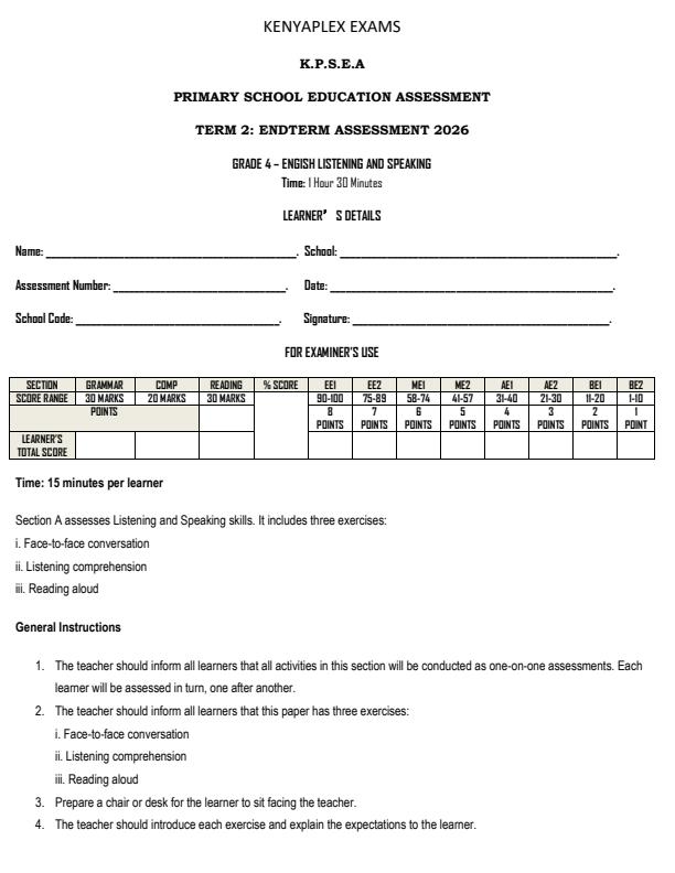 Preview page Grade-6-English--Listening-and-Speaking-July-Assessment-Examination-2026_6292_0.jpg