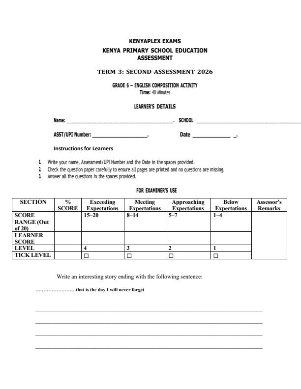 Preview page Grade-6-English-Composition-Activity-End-Term-3-Exam-2026_6872_0.jpg
