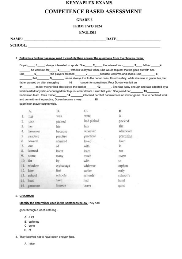 Preview page Grade-6-English-End-of-May-Assessment-Test-2024_2593_0.jpg