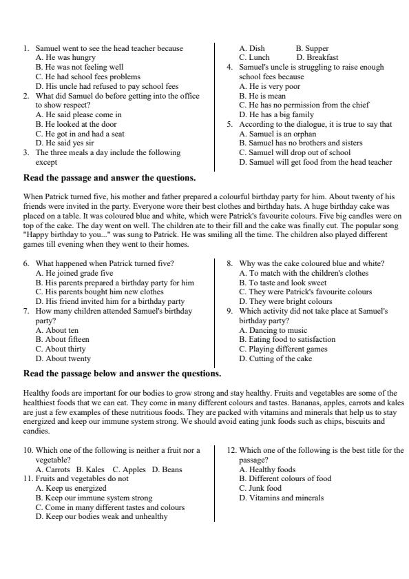 Preview page Grade-6-English-Mid-Term-1-Exam-2026_5090_1.jpg