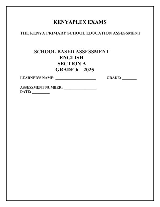 Preview page Grade-6-English-Mid-Term-2-Exam-2025_4215_0.jpg