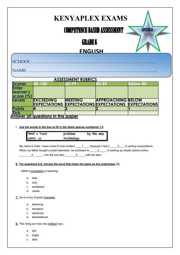 Preview page Grade-6-English-Term-3-Opener-Exam-2024_2948_0.jpg